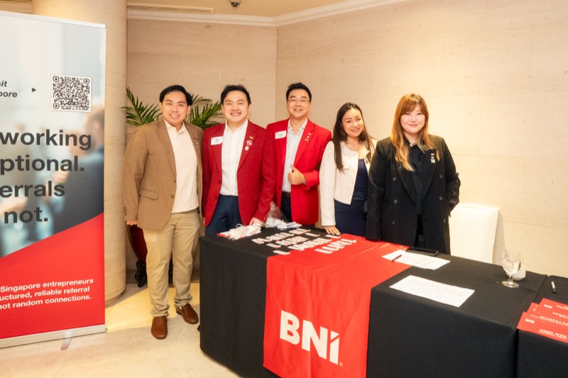 Members listening during a BNI keynote in Singapore